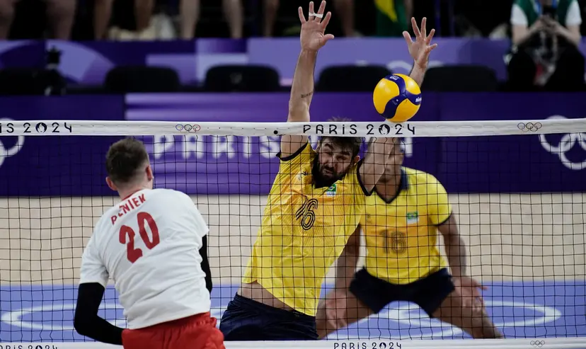 Paris 2024: Brasil é superado pela Polônia no vôlei masculino