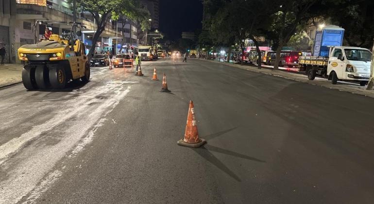 Av. Antônio Abrahão Caram, na Pampulha, tem novo trecho interditado para obras