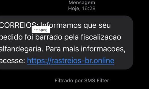 ‘Golpe do SMS dos Correios’: mensagem pedindo para pagar taxa retida na alfândega é falsa; entenda