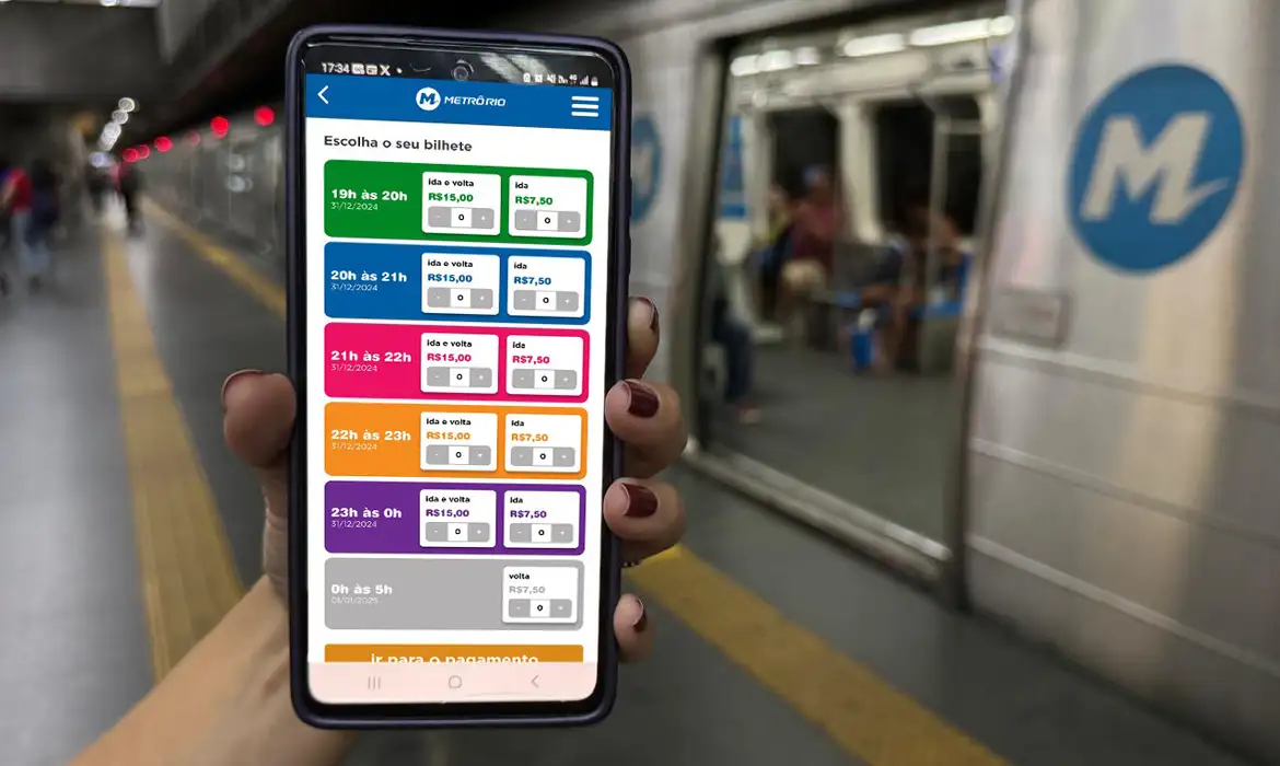 Bilhete de metrô para o Réveillon do Rio será digital, em QR Code