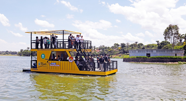 Ingressos para os passeios turísticos na Lagoa da Pampulha poderão ser retirados nesta terça-feira (30)