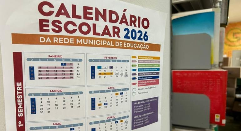 Calendário Escolar de 2026 é divulgado pela PBH com início das aulas em 4 de fevereiro