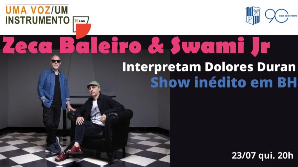 Concorra a ingressos para o show UMA VOZ, UM INSTRUMENTO - ZECA BALEIRO E SWAMI JR