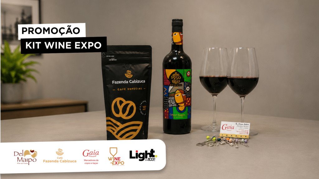 Concorra a um kit especial do Wine Expo