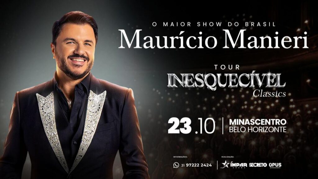Concorra a ingressos para o show de Maurício Manieri em Belo Horizonte