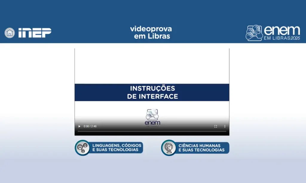 Plataforma Enem Libras ganha atualização com provas de 2017 a 2025