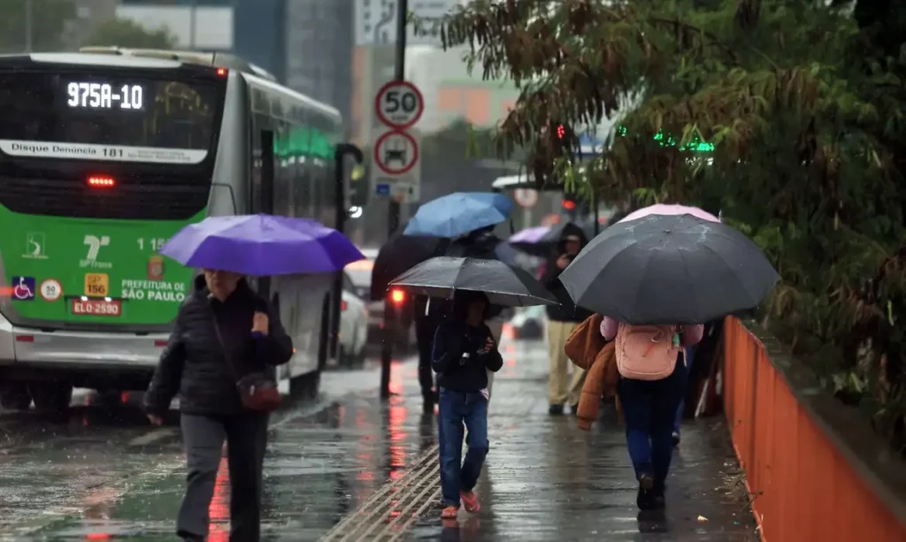 Sudeste pode ter grande volume de chuva nesta quarta-feira