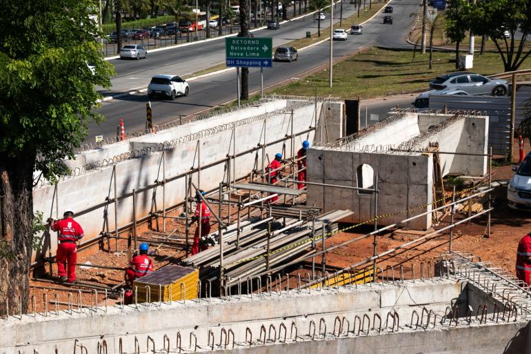 Obras mudam trânsito no Trevo do Belvedere a partir de sábado (5)